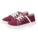 toothless Canvas Shoes Lace-Up Closure 