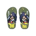 toothless Disney Mickey Kids Boys Olive/Green Flip-Flops(MCPBFF4290-2.5-3Y)