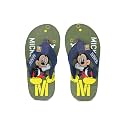 toothless Disney Mickey Kids Boys Olive/Green Flip-Flops(MCPBFF4290-5-5.5Y)