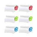 Toothpaste Squeezer, 6 Pcs Rolling Tube Dispenser