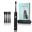 Toothsi Electro i9 Sonic Electric Toothbrush | Smart Electric Toothbrush for Men & Women | with 6 Modes & 5 Brush Heads | IPX 7 Waterproof | Rechargeable | Oral Care | Black