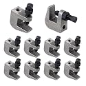 Top Beam Clamps, UNC 3/8" Iron Safety Rod Beam Clamp, 3/4" Jaw Opening, Beam Wall Ceiling Mount Vertical Piping Support-Clamp for Copper, PVC Tubing, 10 Packs