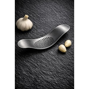 top chef garlic press rocker mincer crusher stainless steel garlic press