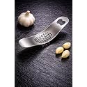Top Chef Garlic Press Rocker Mincer Crusher with Bottle Opener, Stainless Steel
