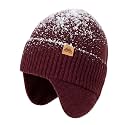 TOP-EX DryKnit™ 80% Merino Wool Waterproof Ear Flap Beanie M/L/XL
