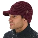 TOP-EX DryKnit™ 50% Merino Wool Waterproof Brim Beanie, Polartec™ Lined