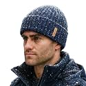 TOP-EX DryKnit™ Waterproof L/XL/XXL Winter Fleece Lined Beanie Hat for Men Women Warm Knit Watch Skull Cap Cold Weather