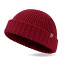 TOP-EX PolarWool™ 100% Merino Wool Short Fisherman Beanie Men Women