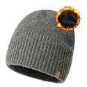 TOP-EX PolarWool Merino Wool Beanie with Soft Polartec Fleece Lining