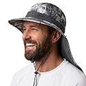 TOP-EX UPF 50+ Cooling Wide Brim Sun Hat for Men with Neck Flap, Packable