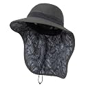 TOP-EX UPF 50+ Cooling Wide Brim Sun Hat for Men with Neck Flap, Packable