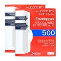 Top Flight PSTF10NWT #10 Envelopes,Strip & Seal,Security Tinted,White Paper,24 lb,500 Count (Pack of 2)