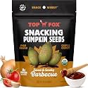 Top Fox Snacks BBQ Pumpkin Seeds to Eat (Barbecue, 3.5 oz – 2 Pack) - Gluten Free Snacks, Healthy Protein Snacks, Keto Friendly Snacks, Allergen Free Snacks, Paleo &amp; Vegan - Organic Pop-Roasted