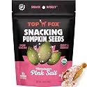Top Fox Snacks - Organic Pop-Roasted Pumpkin Seeds | Healthy Protein Snacks - Gluten Free - Keto and Vegan Friendly (Himalayan Salt, 3.5 oz - 2 Pack)