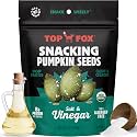 Top Fox Snacks Pumpkin Seeds to Eat (Salt & Vinegar, 3.5 oz – 2 Pack) - Gluten Free Snacks, Healthy Protein Snacks, Keto Friendly, Allergen Free, Paleo & Vegan - Organic Pop-Roasted
