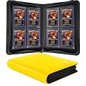 Top loader Binder, Holds 128+ Toploaders (Yellow)