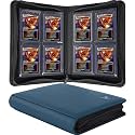 Top loader Binder, Holds 128+ Toploaders（Navy Blue）