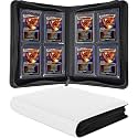 Top loader Binder, Holds 128+ Toploaders（White）