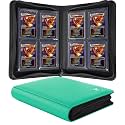 Top loader Binder, Holds 128+ Toploaders (Light Green)