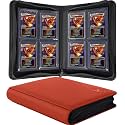 Top loader Binder, Holds 128+ Toploaders（Red）