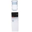 Top Loading Hot and Cold Water Dispenser 575W Freestanding Water Cooler Dispenser for 5 Gallon Bottle with 3 Spouts, Safety Lock, Cabinet, Indicators, Detachable Bucket Seat &amp; Drip Tray