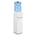 Top Loading Water Cooler Dispenser 625W Freestanding Hot and Cold Water Dispenser for 5 Gallon Bottle with 3 Spouts, Safety Lock, Cabinet, LED Indicators, Low-Water &amp; Dry-Boiling Protection