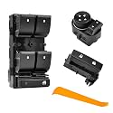 TOP-MAX Driver Side Power Window Switch Compatible with 2007-2014 Chevy Silverado 1500 2500HD 3500HD GMC Sierra 1500 2500HD 3500HD, Master Window Control & Door Lock & Mirror Switch