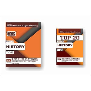 top nios class 12 history 315 guide  top 20 most important question answers mini book - set of 2 books