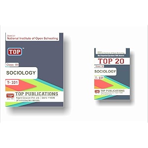 top nios class 12 sociology 331 guide  top 20 most important question answers mini book - set of 2 books
