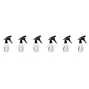Multipurpose Professional Empty Spray Bottle for Home and Salon Use for Spraying Water on Face and Hair Dressing. (Pack of 6)