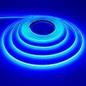 TOPAI 12V Thin 5mm Blue COB LED Strip 16.4ft Dotless Narrow Tape Lights