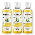Topale's Wooden Cold Pressed White Sesame Oil - 100 ML, (Pack of 3) | Til Oil For Cooking | Unrefined, Chemical-free, Omega-6 Rich Cold Press Oil | Sesame Oil For Hair, Skin &amp; Body Care