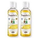 Topale's Wooden Cold Pressed White Sesame Oil - 100 ML, (Pack of 2) | Til Oil For Cooking | Unrefined, Chemical-free, Omega-6 Rich Cold Press Oil | Sesame Oil For Hair, Skin & Body Care