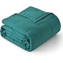 Topblan Cooling Weighted Blanket for Adults, 15 lbs 60 x 80 Queen Size Bed