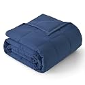 Topblan Cooling Weighted Blanket for Adults, 15 lbs 60 x 80 Queen Size Bed