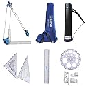 Topcon Engineering Combo (Premium Mini Drafter, Deluxe Sheet Container, Scale, Set Square, Pro Circle, Drawing Board Clips) Set of 6 Items
