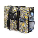 TOPDesign Utility Water Resistant Tote Bag with 13 Pockets, Zipper Closure