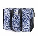 TOPDesign Utility Water Resistant Tote Bag with 13 Pockets, Zipper Closure