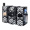 TOPDesign Utility Water Resistant Tote Bag with 13 Pockets, Zipper Closure