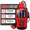 Topdiag JD906 OBD2 Scanner: Check Engine Light, Code Reader, Live Data, Mode 6 &amp; Mode 8, I/M Readiness, Battery Tester - Car Diagnostic Scan Tool