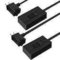 TOPGREENER Plug-in Dimmer Switch for Lamps, Full Range Control,6-FT Cord,2P