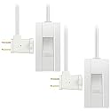 TOPGREENER Plug-in Dimmer Switch for Lamps, Full Range Control,6-FT Cord,2P