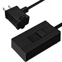 TOPGREENER Plug-in Dimmer Switch for Lamps, Full Range Control,6-FT Cord,1P