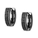 TOPGRILLZ Iced Out Hoop Earrings Cubic Zirconia Huggie Cartilage Cuff Hypoallergenic 14K Gold Plated Luxury Fashion Round Circle Earrings For Men Women