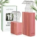 TOPIA HANGER Cedar Blocks for Clothes Storage, 16 Pack Cedar Hang Ups CT86C