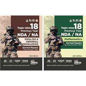 topic-wise 18 previous year nda na mathematics english amp general knowledge solved papers 2006 - 2023 - set of 2 books - 8th edition  35 authentic papers  9450 mcqs
