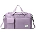 Nylon 40 Cms Imported Foldable Travel Duffle Shoulder Tote Bag for Women, Expandable Lightweight Waterproof Carry Weekender Overnight Luggage Bag (Purple)