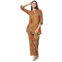 TOPLOT Co-ord Set for Women Printed Straight