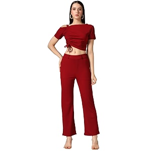 TOPLOT co ord Set for Women Solid
