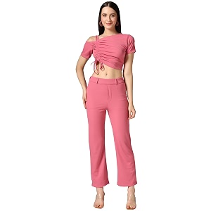TOPLOT co ord Set for Women Solid